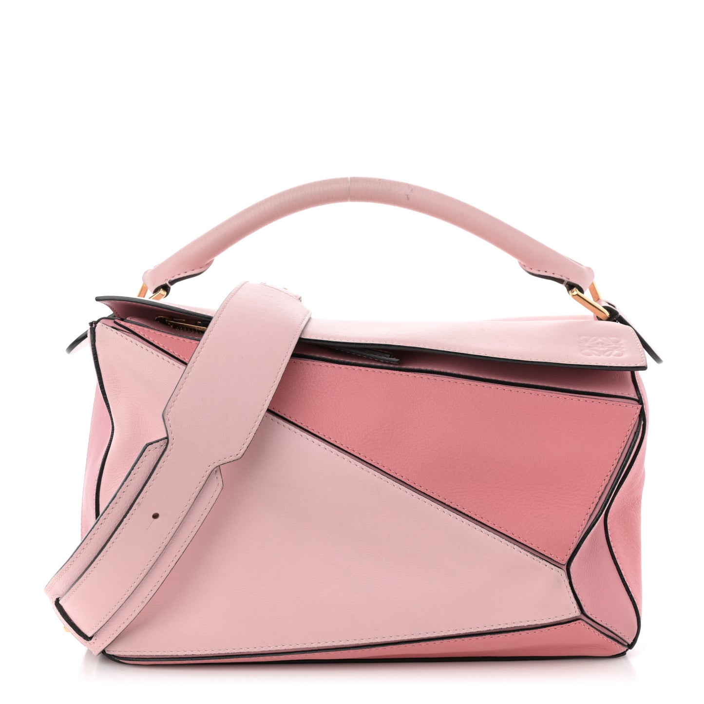Calfskin Medium Puzzle Bag Soft Pink