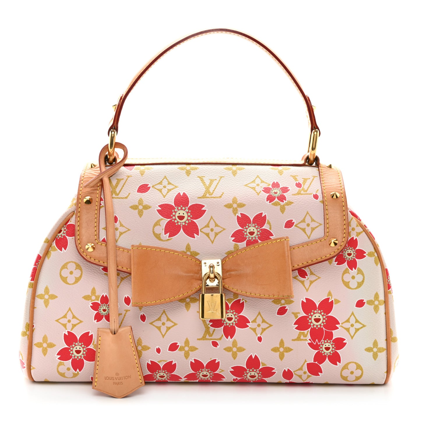 Monogram Cherry Blossom Sac Retro Bag Red