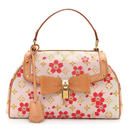Louis Vuitton Monogram Cherry Blossom Sac Retro Bag Red 1 of 11