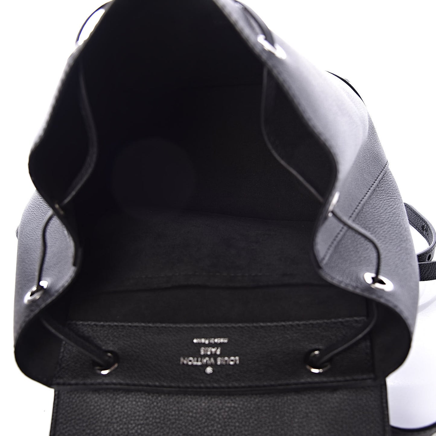 Calfskin Lockme Backpack Black