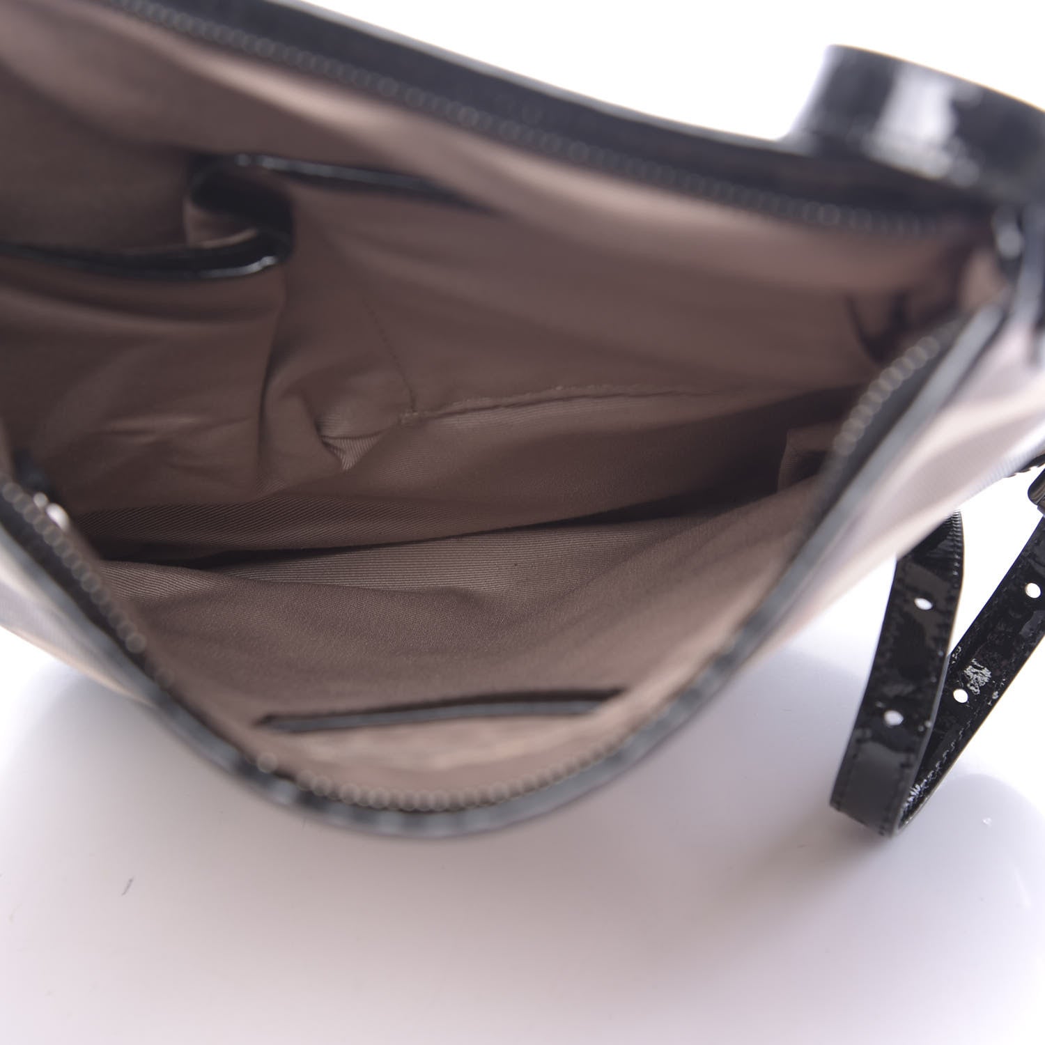 Burberry Patent Nova Check Crossbody Bag Black 5 of 13