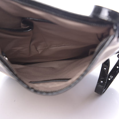 Burberry Patent Nova Check Crossbody Bag Black 5 of 13