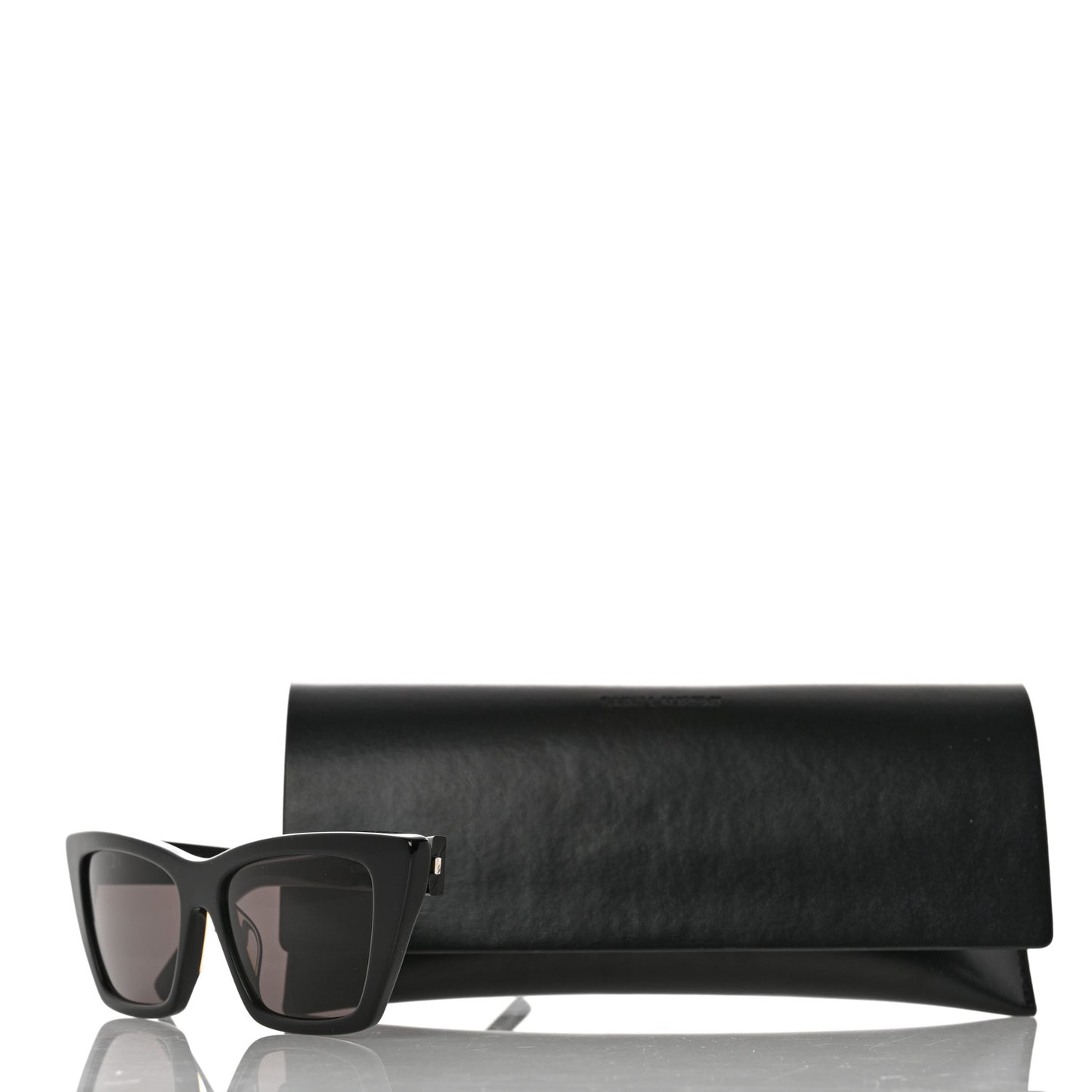 Acetate Mica Cat Eye Sunglasses SL 276 Black