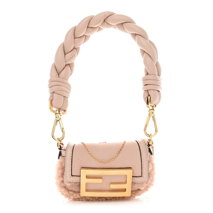 Fendi Lambskin Shearling Nano Baguette Maxi Handle Charm Soap 1 of 11