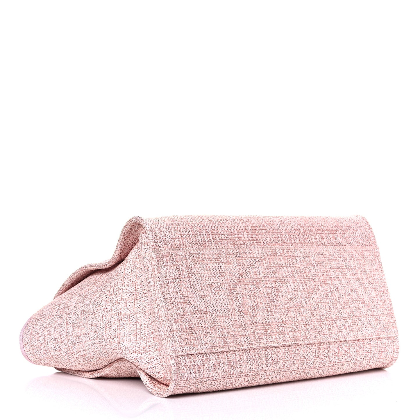 Lurex Boucle Deauville Medium Tote Pink