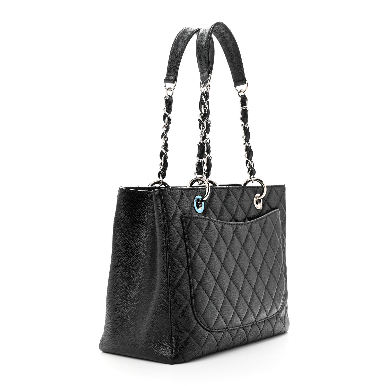 Chanel Caviar Quilted Grand Shopping Tote GST Black 3 of 11