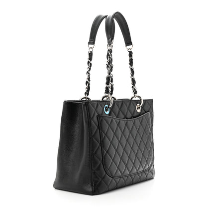Chanel Caviar Quilted Grand Shopping Tote GST Black 3 of 11