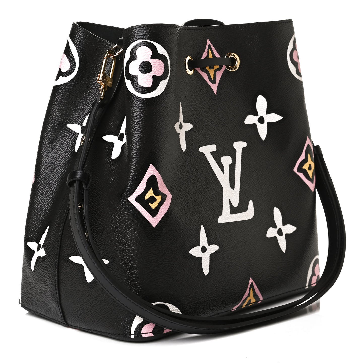 Monogram Giant Wild At Heart Neonoe MM Black