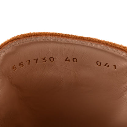 Gucci Suede Cachemire Malaga Kid Womens Princetown Slippers 40 Blondie Cognac 9 of 11