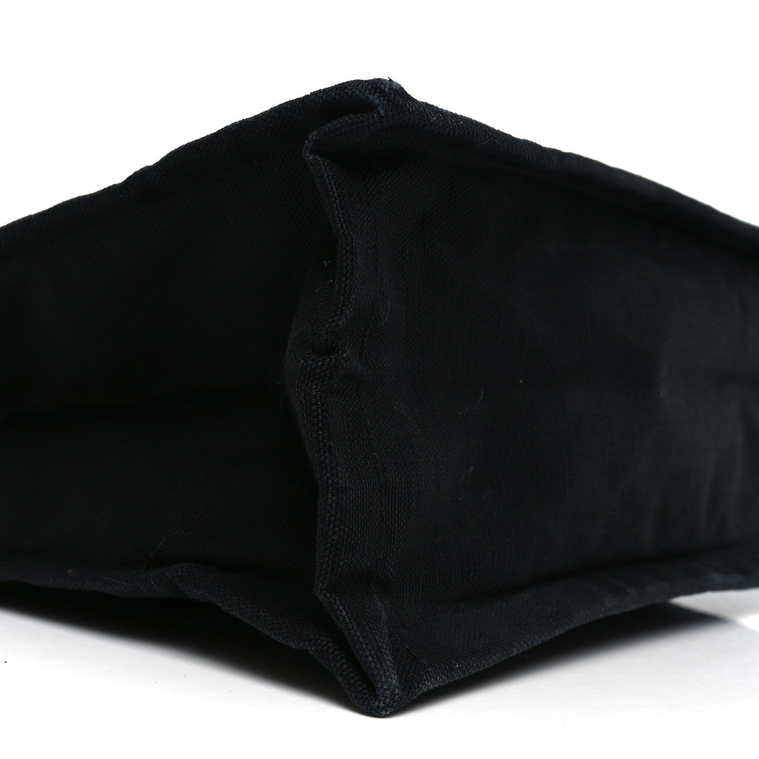 Saint Laurent Raffia Linen Calfskin Rive Gauche Tote Black 10 of 12