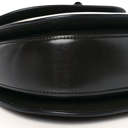 Gucci Boarded Dyana Lux Calfskin Web Monochrome Small Bamboo 1947 Top Handle Bag Black 9 of 10