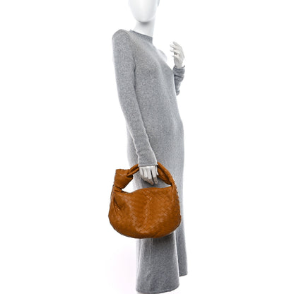 Bottega Veneta Nappa Intrecciato Teen Jodie Hobo Caramel 2 of 10