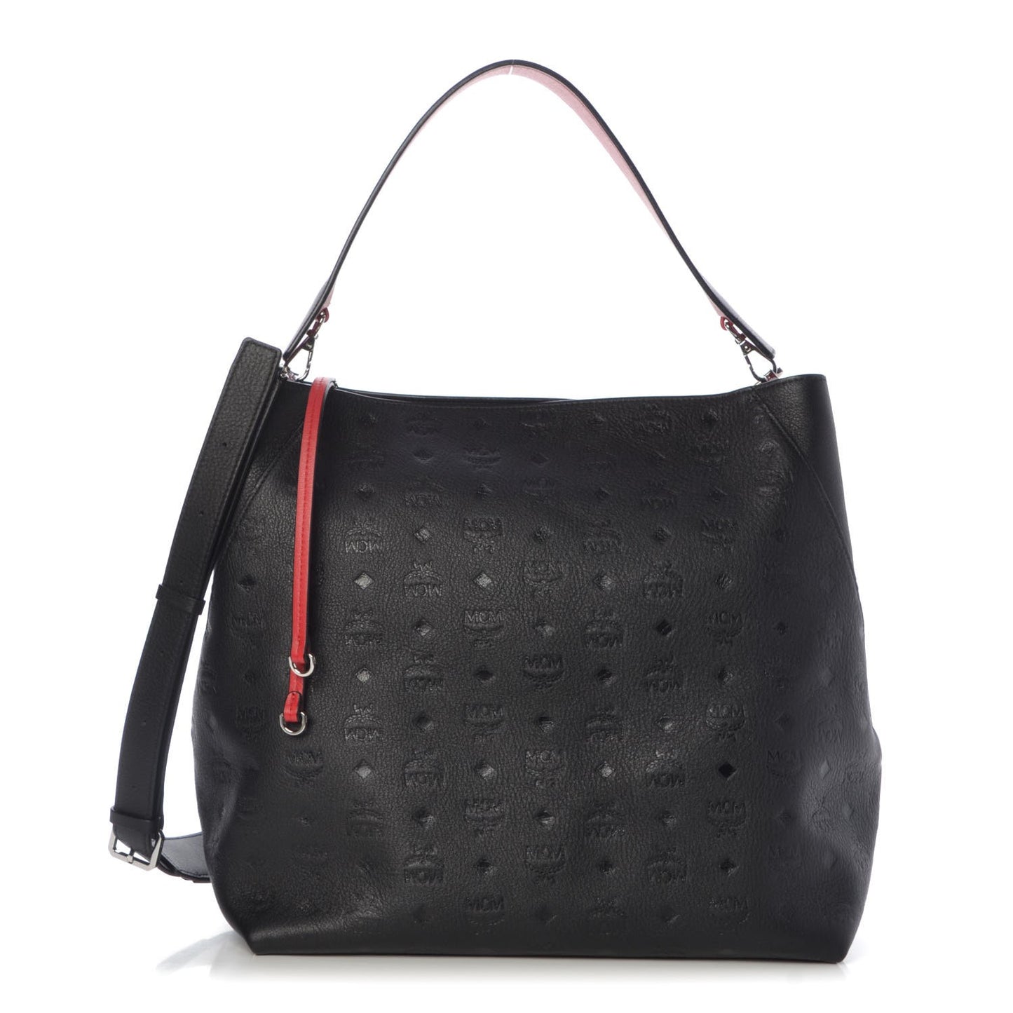 Grained Calfskin Large Klara Hobo Black