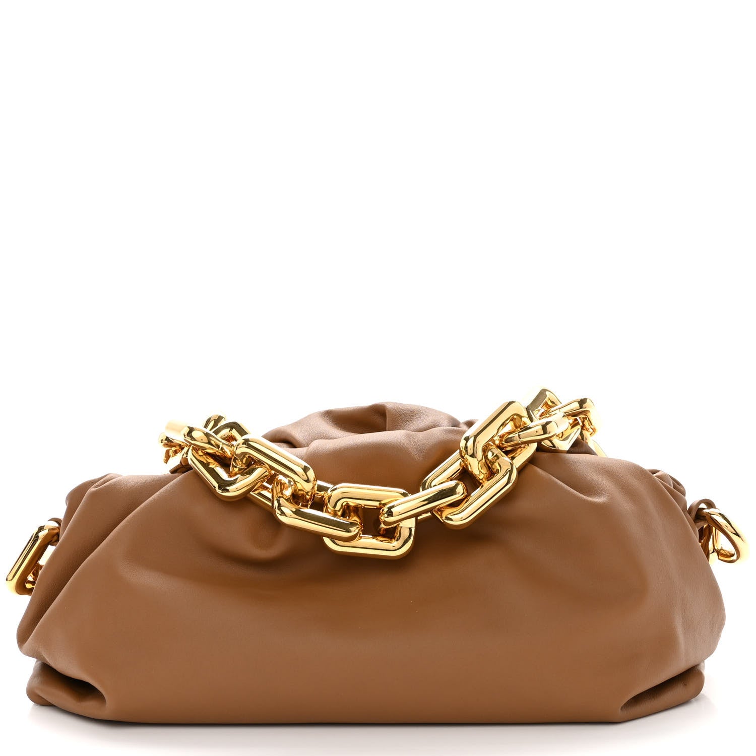 Bottega Veneta Calfskin The Pouch Chain Moutarde 7 of 9