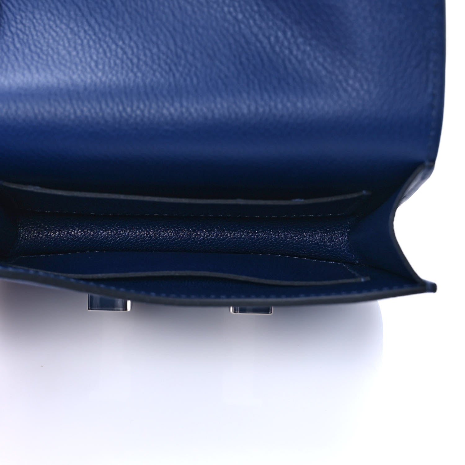 Hermes Evercolor Bi-Color Constance Slim Wallet Bleu Saphir Bleu France 6 of 8