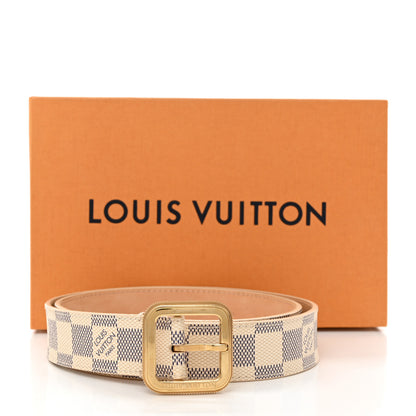 Louis Vuitton Damier Azur 30mm Tresor Belt 80 32 9 of 9