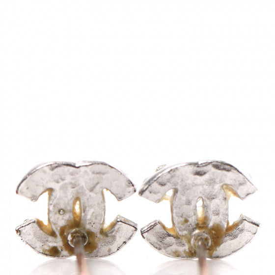 Crystal Timeless CC Earrings Silver
