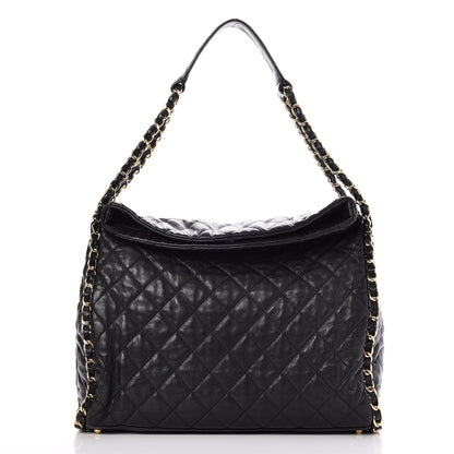 Chanel Calfskin Quilted Large Chain Me Hobo Black 1 of 8