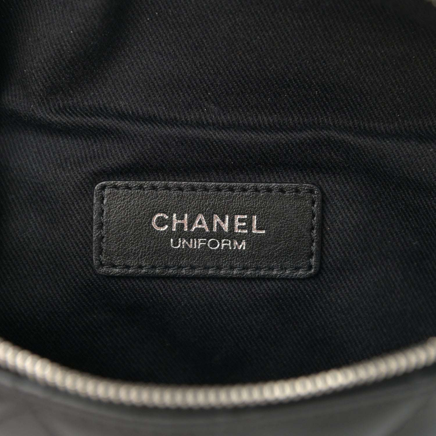 Chanel Lambskin Quilted Waist Belt Bag Black 6 of 11
