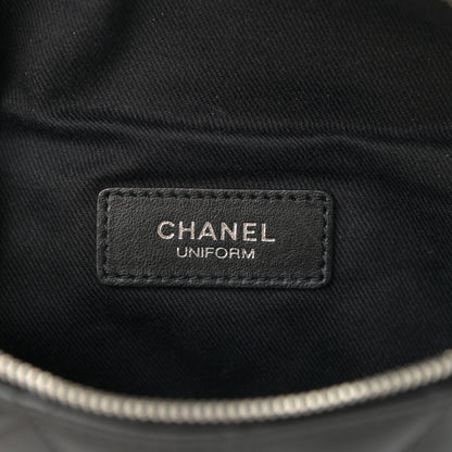 Chanel Lambskin Quilted Waist Belt Bag Black 6 of 11