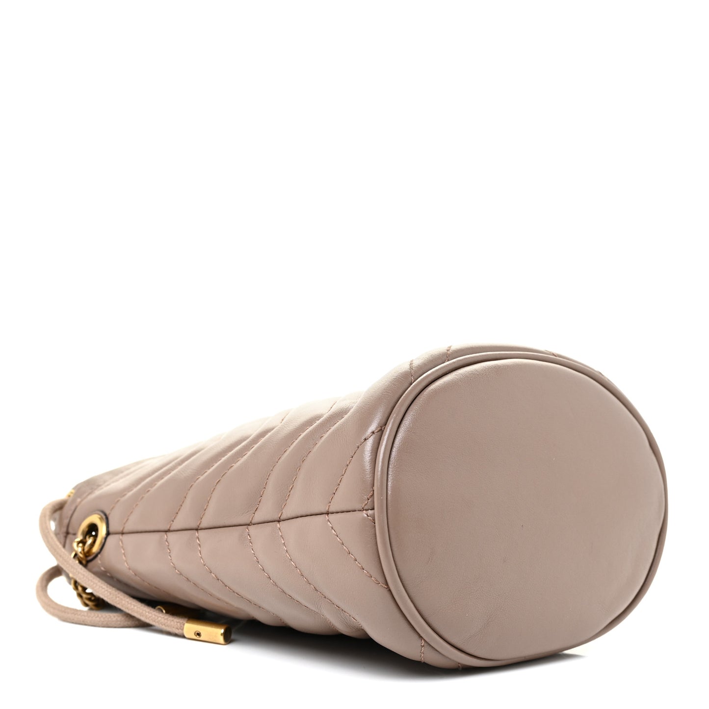 Calfskin Matelasse Mini GG Marmont 2.0 Bucket Bag Porcelain Rose