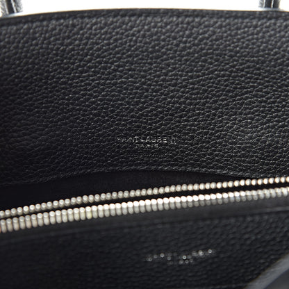 Saint Laurent Grained Calfskin Baby Supple Sac De Jour Black 6 of 10