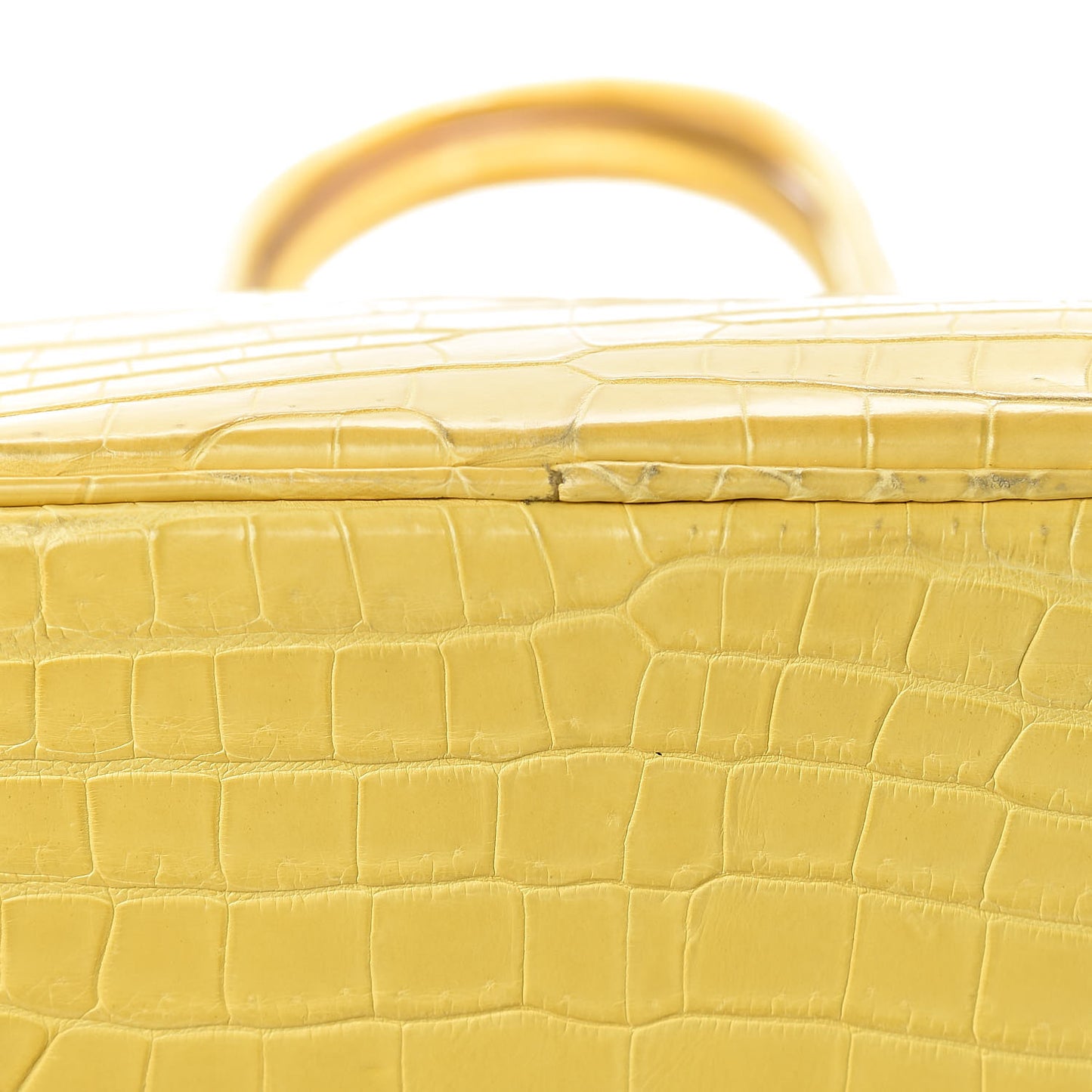 Matte Porosus Crocodile Birkin 35 Mimosa