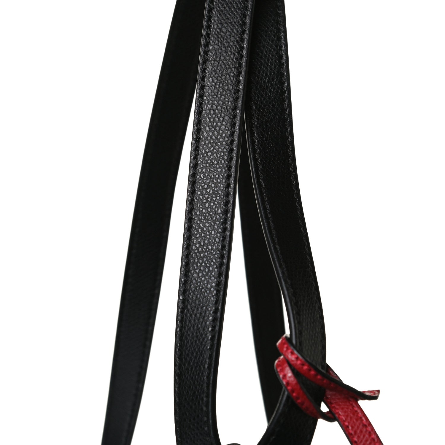 Fendi Vitello Cruise Bi-Color FF 1974 Embossed F is Fendi Drawstring Backpack Black Fragola Maya 13 of 16
