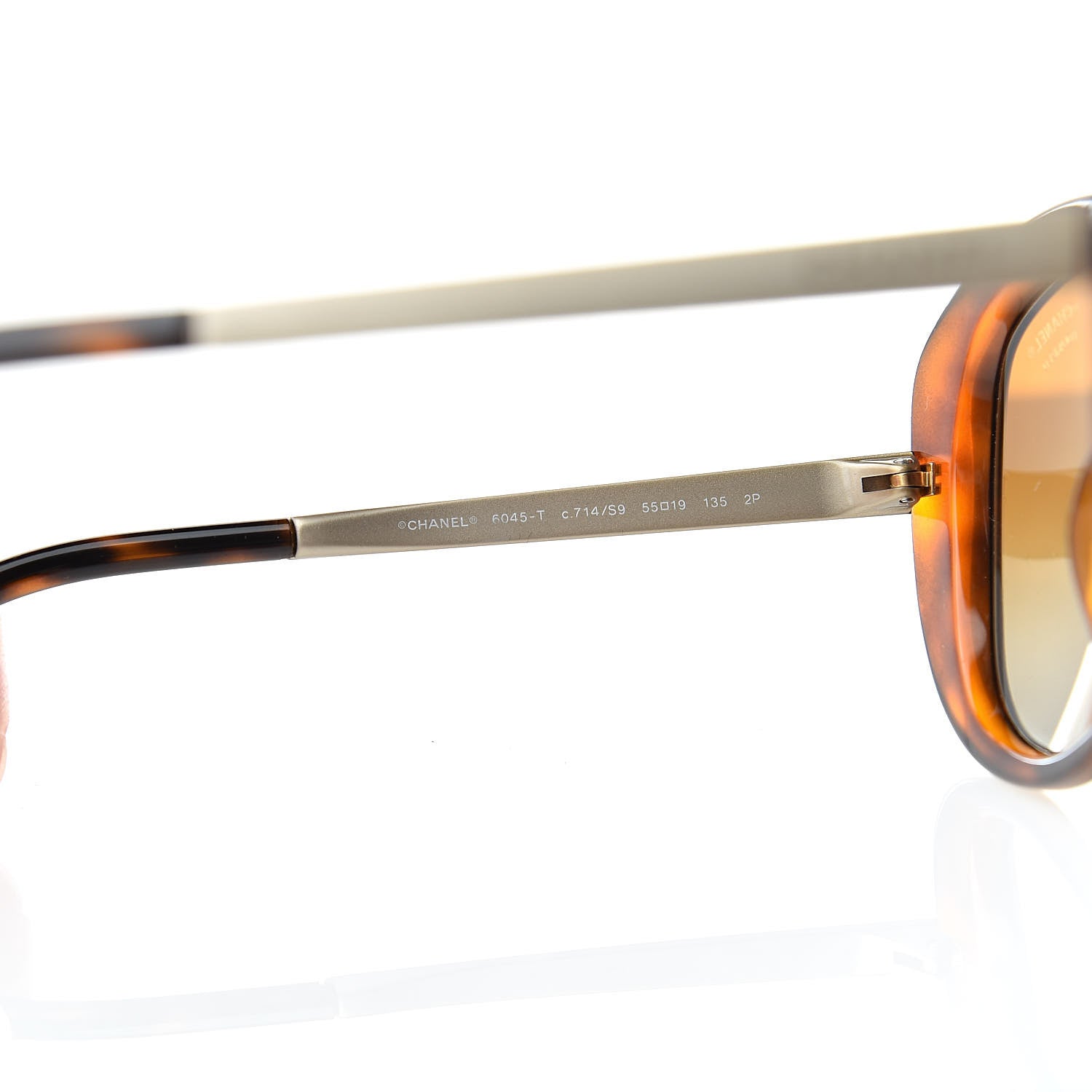 Chanel Polarized Sunglasses 6045-T Tortoise 6 of 8
