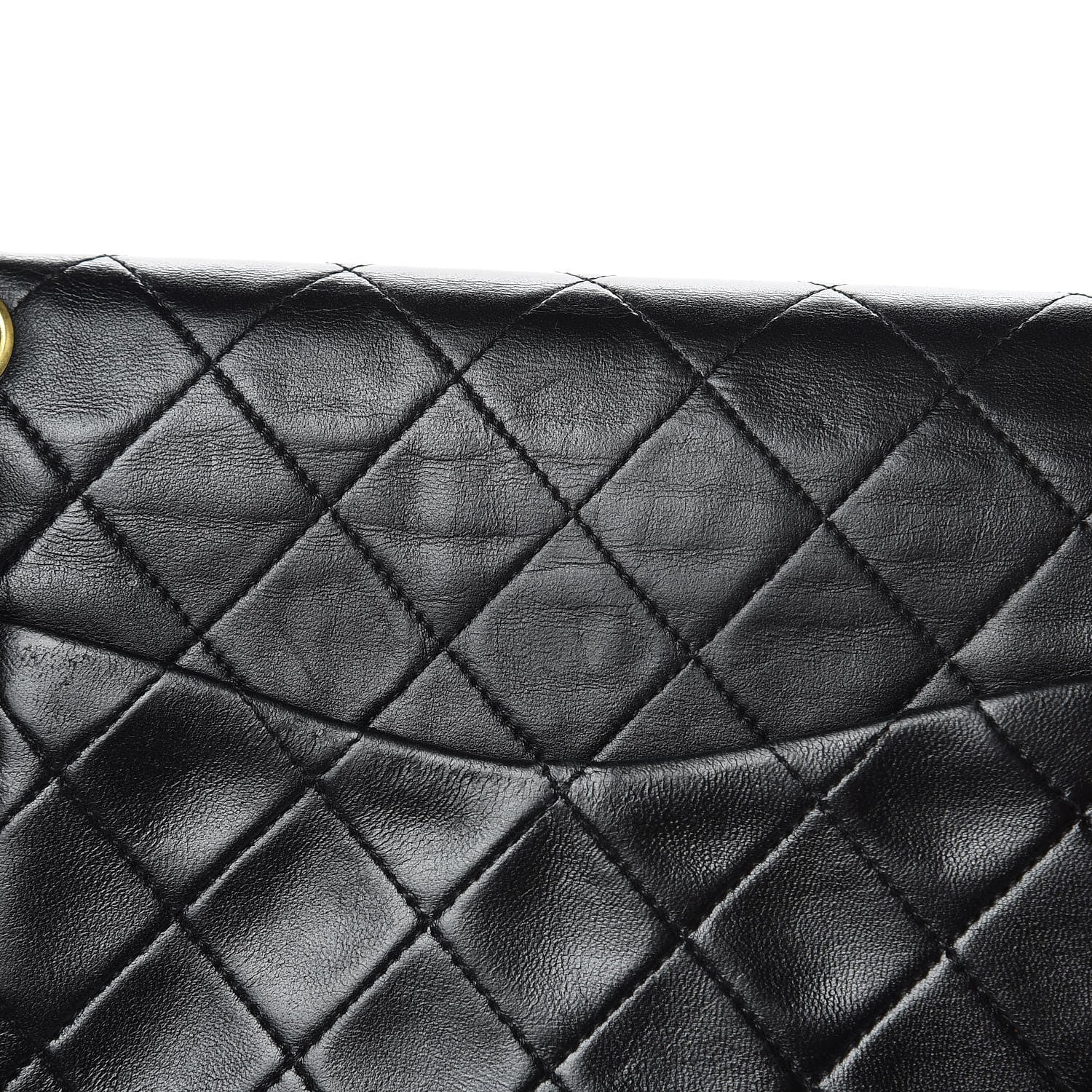 Chanel Lambskin Quilted Medium Double Flap Black 9 of 16