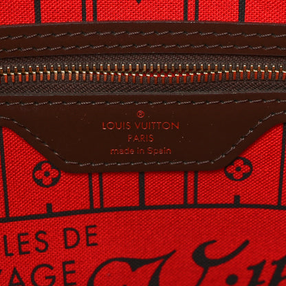 Louis Vuitton Damier Ebene Neverfull MM 6 of 9