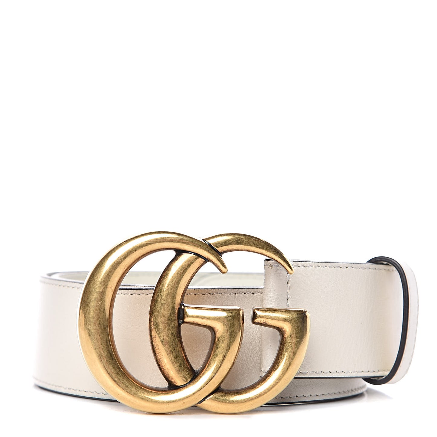Calfskin Double G 40mm Belt 80 32 Mystic White