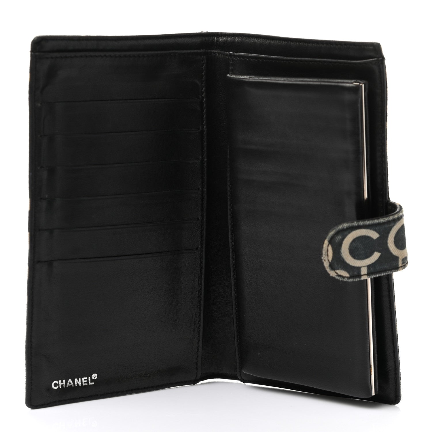 Chanel Canvas 31 Rue Cambon French Wallet Black 5 of 16
