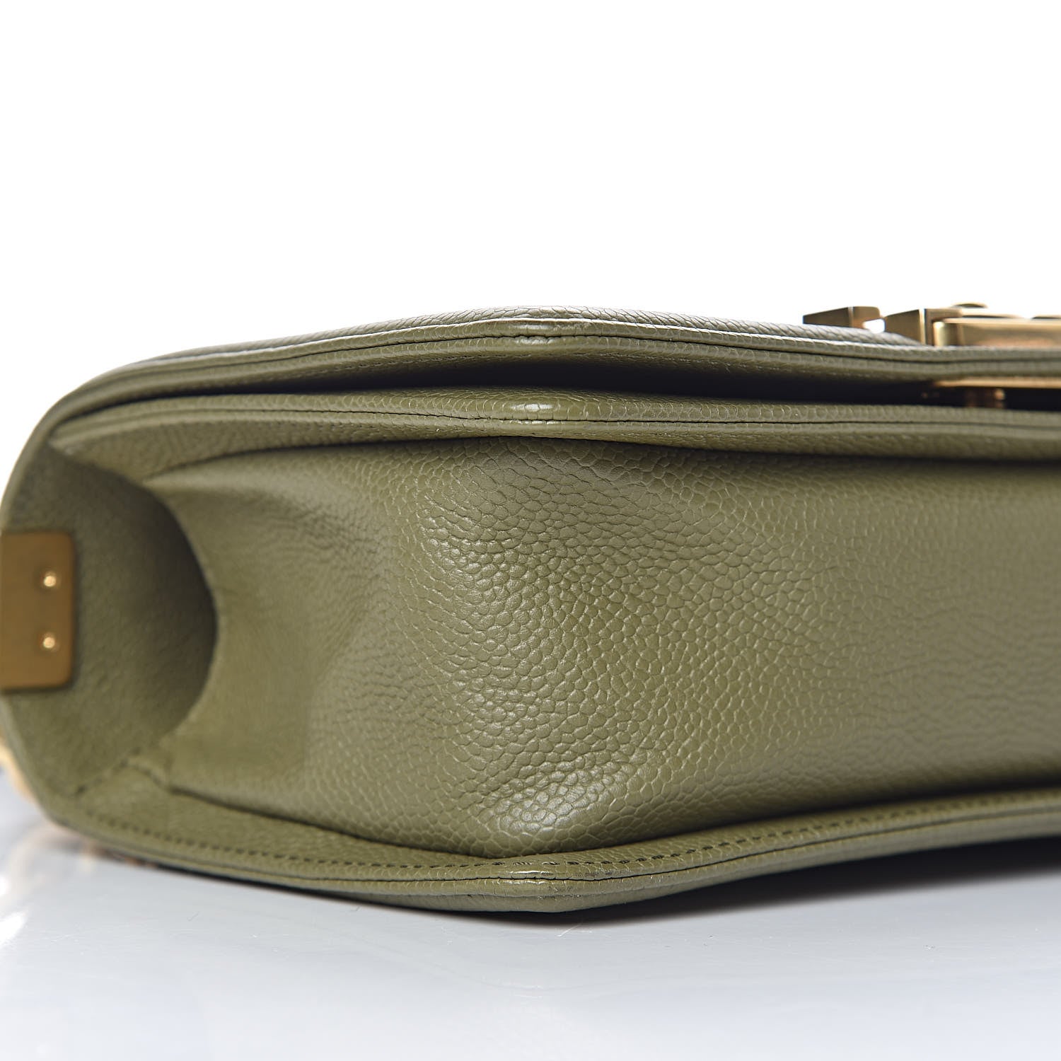 Chanel Caviar Quilted Small Boy Flap Khaki 9 of 18