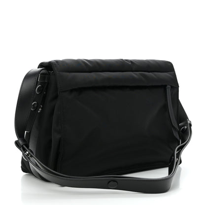 Prada Re-Nylon Vitello Padded Large Flap Shoulder Bag Black 3 of 9