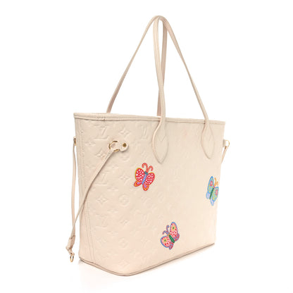 Louis Vuitton LV X YK Empreinte Inlaid Kusama Flowers Neverfull MM Quartz 2 of 10