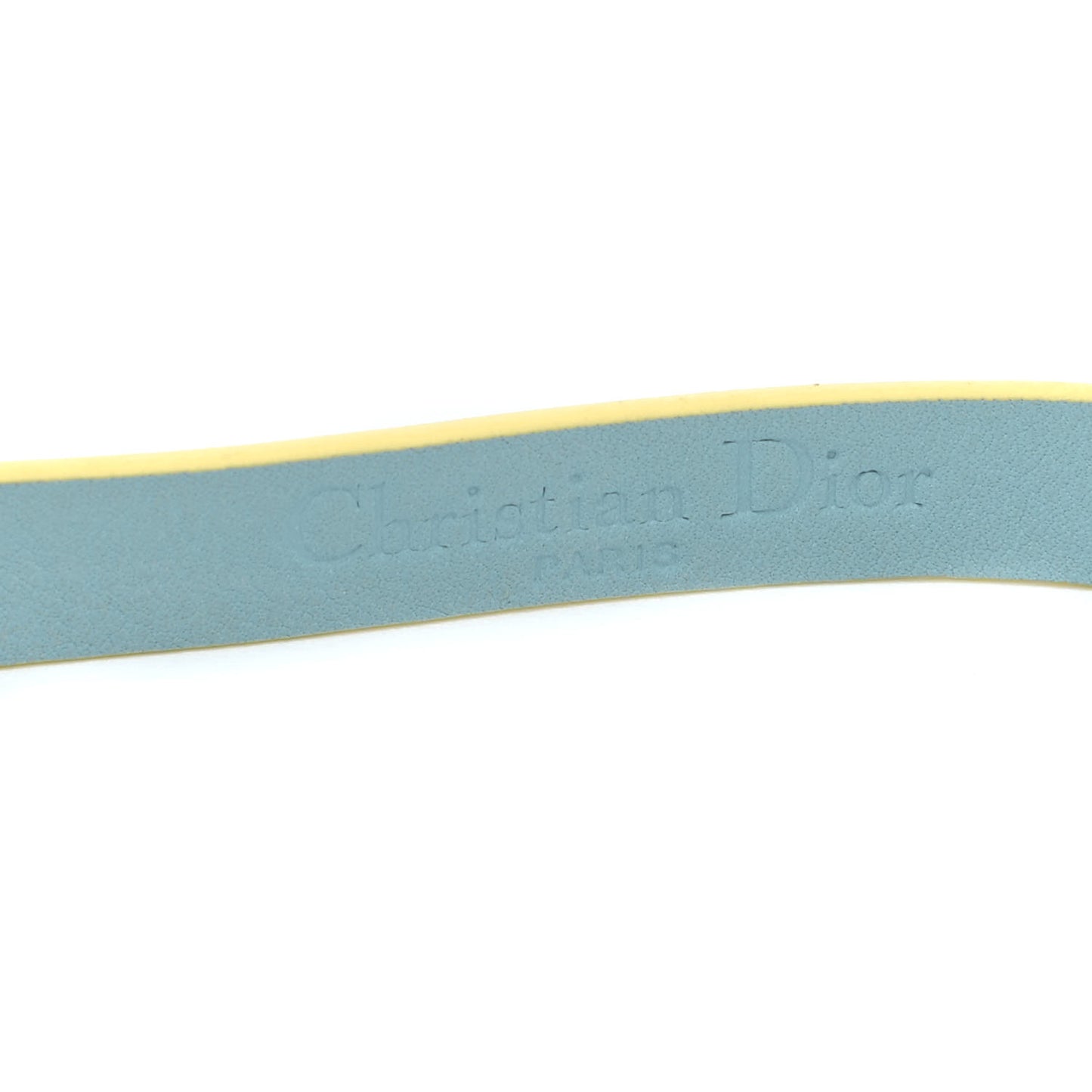 Calfskin Pearl Double Bracelet M Blue