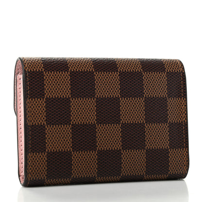Louis Vuitton Damier Ebene Rosalie Coin Purse Rose Ballerine 3 of 7