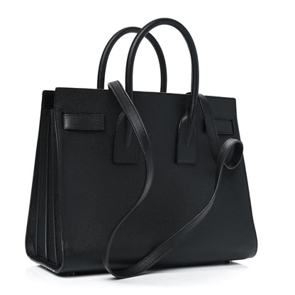Saint Laurent Grained Calfskin Small Sac De Jour Black 2 of 10