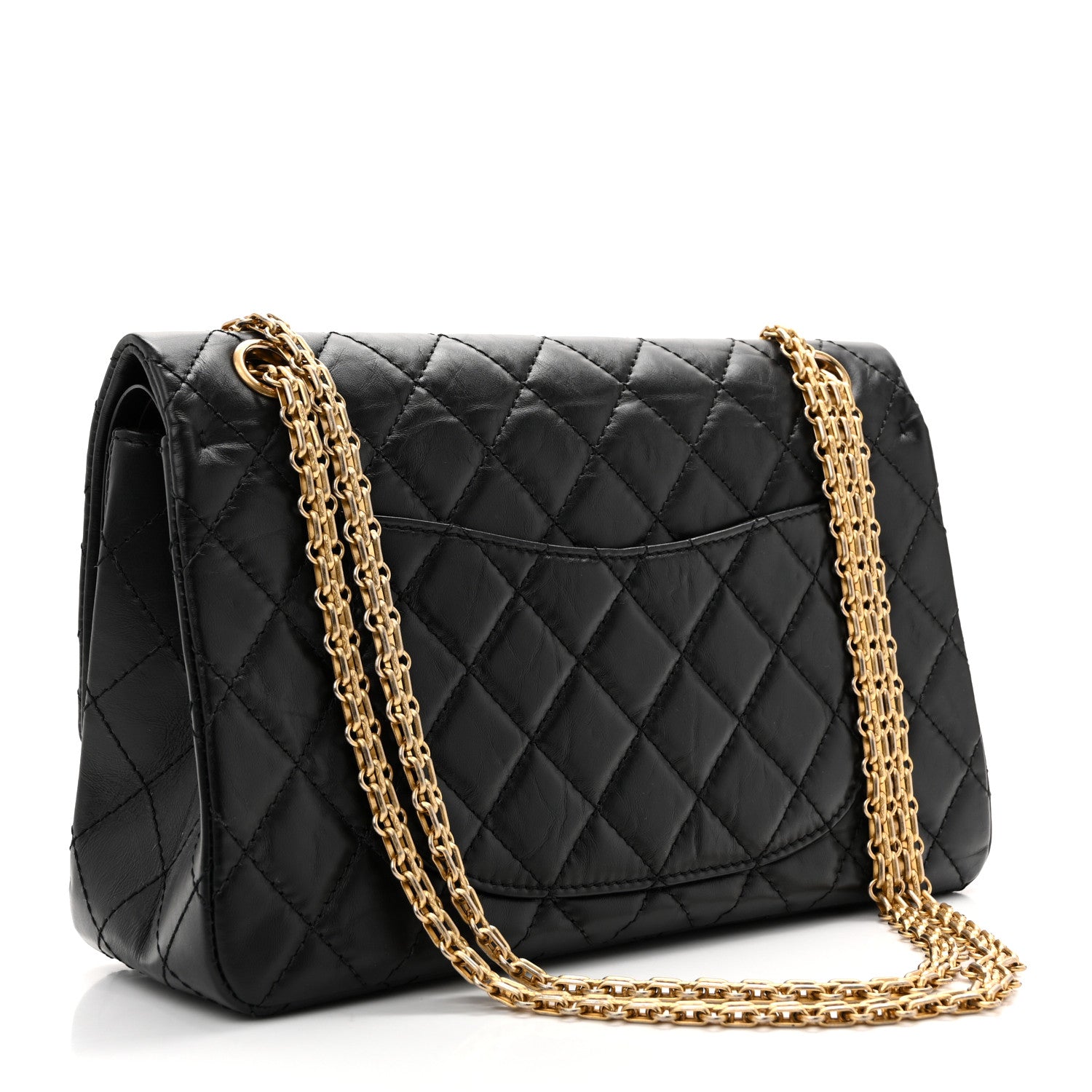 Chanel Aged Calfskin Quilted 2.55 Reissue 226 Flap Black 3 of 13
