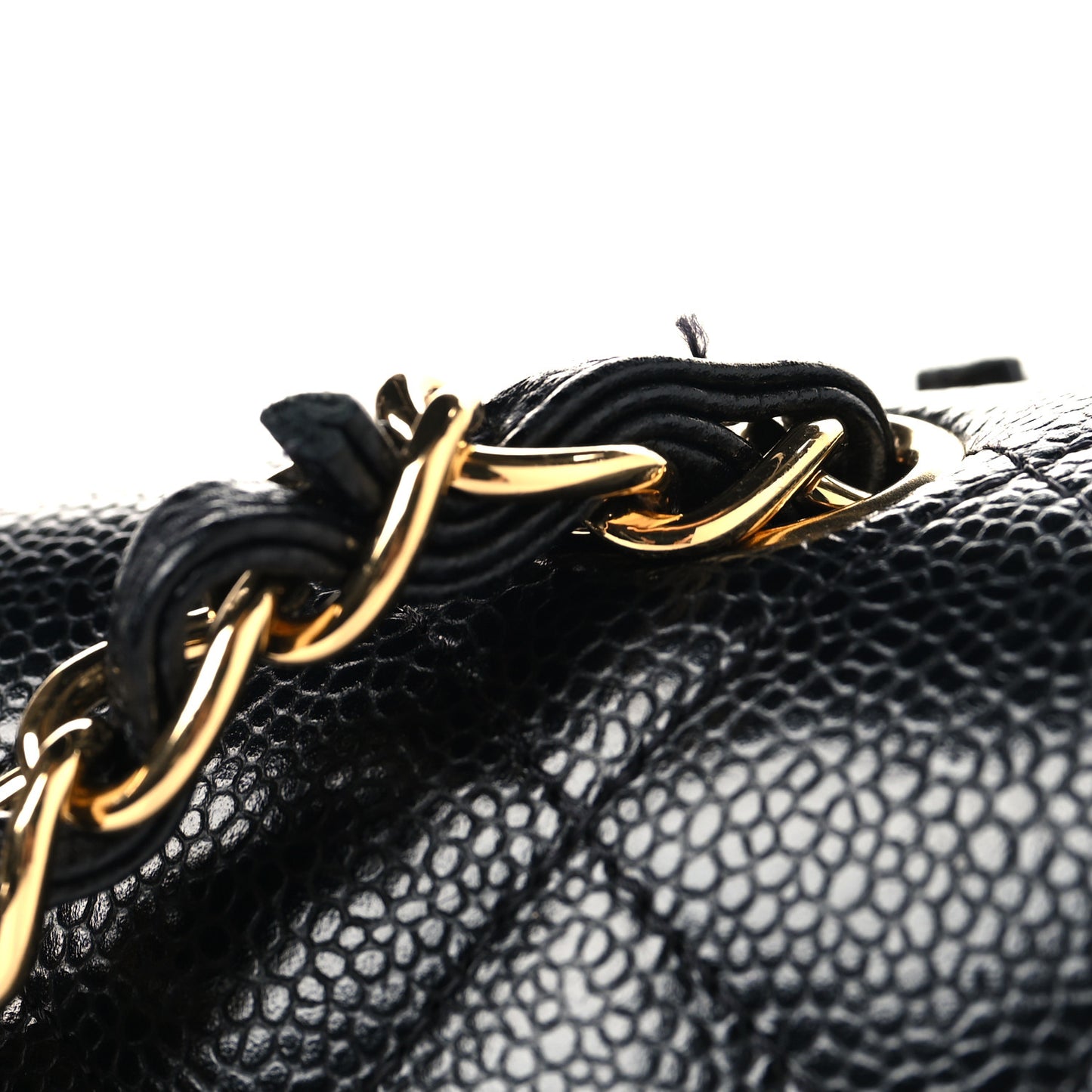 Caviar Quilted Maxi Double Flap Black