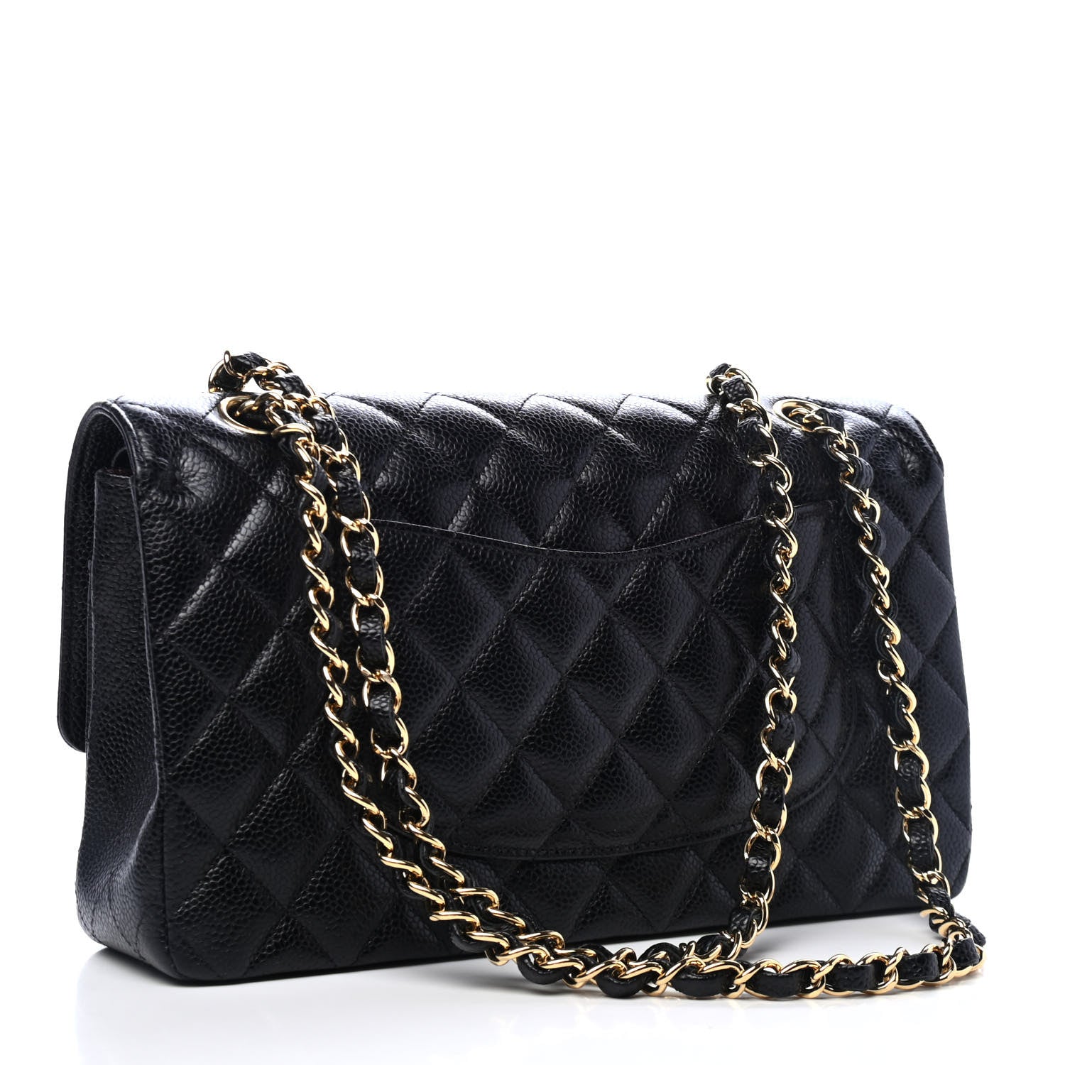 Chanel Caviar Quilted Medium Double Flap Black 2 of 5