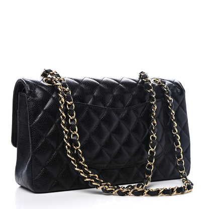 Chanel Caviar Quilted Medium Double Flap Black 2 of 5