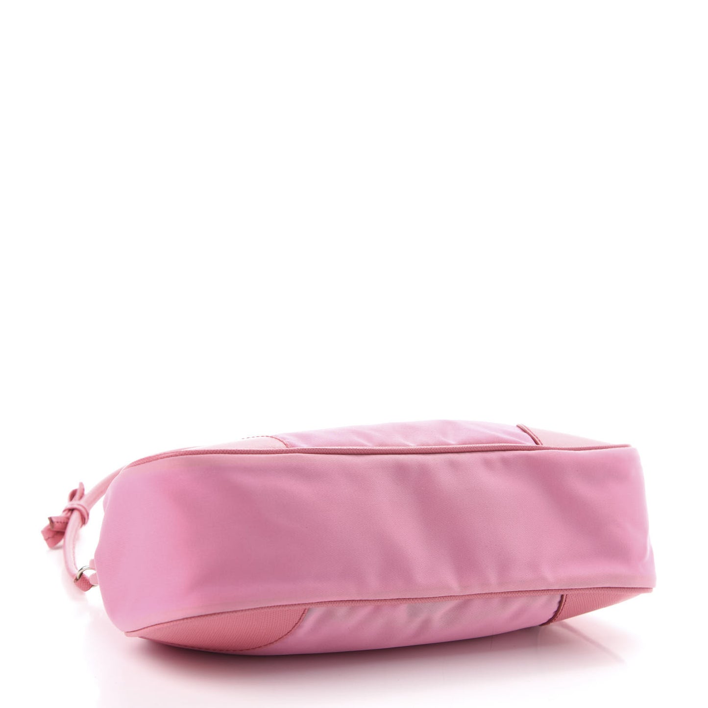 Tessuto Nylon Saffiano Kisslock Shoulder Bag Rosa