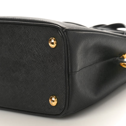 Prada Saffiano Small Galleria Double Zip Tote Black 8 of 8