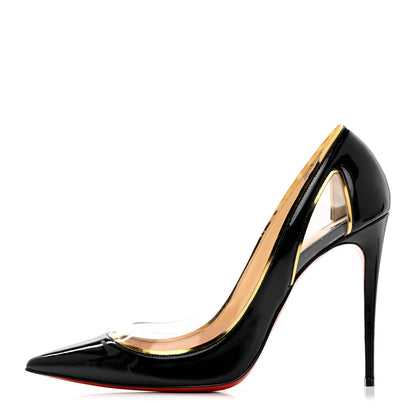 Christian Louboutin Patent PVC Specchio Cosmo 554 100 Pumps 41 Black 1 of 13