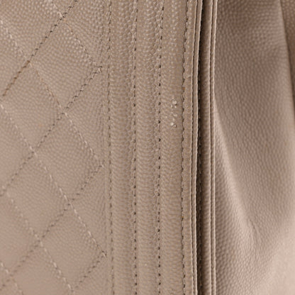 Chanel Caviar Quilted New Medium Boy Flap Dark Beige 12 of 12