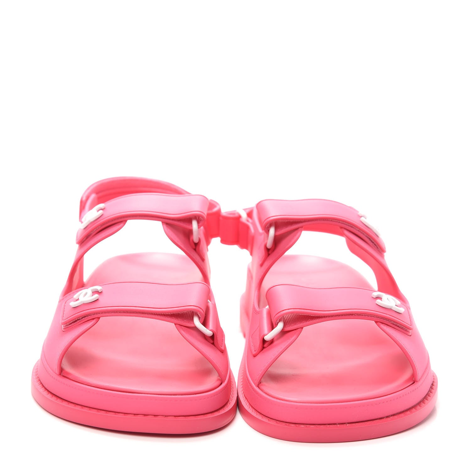 Chanel Rubber CC Dad Sandals 41 Pink 2 of 7