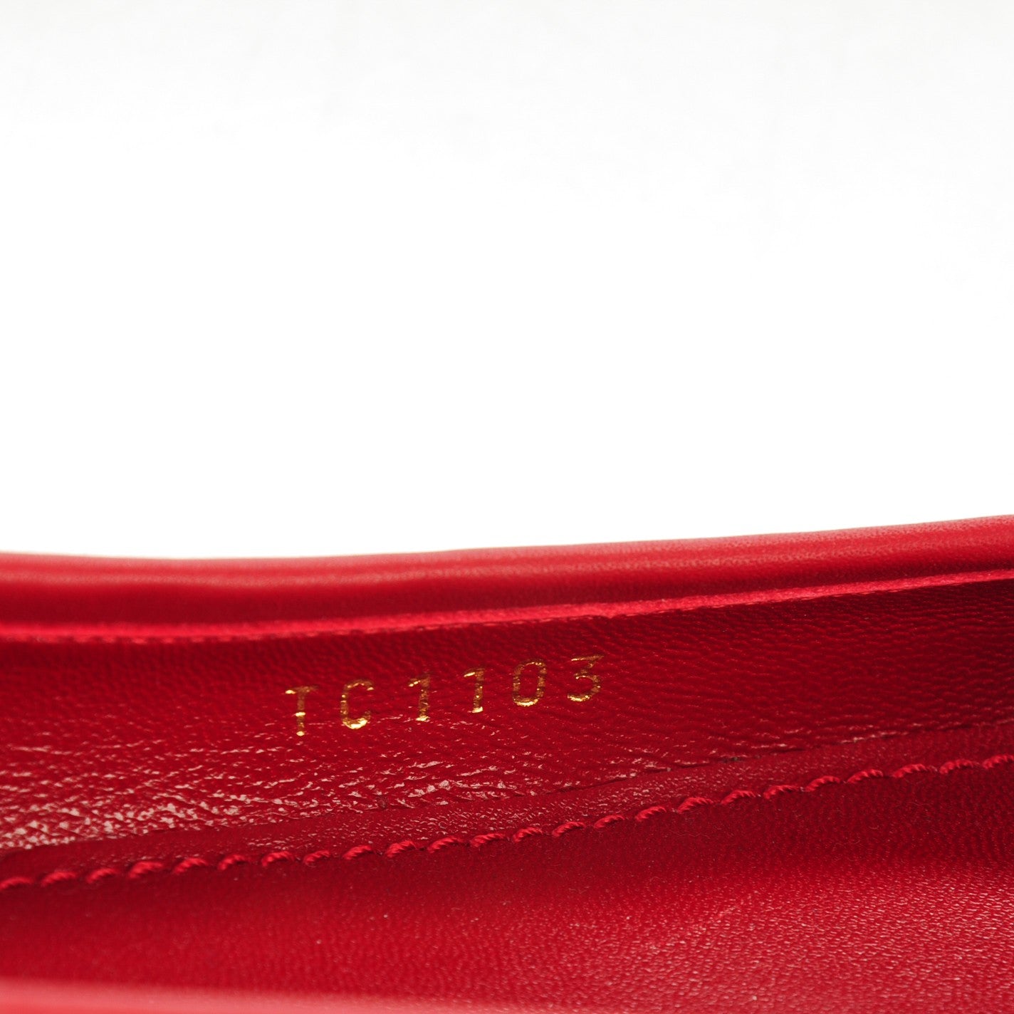 Calfskin Embossed Monogram Debbie Ballerina Flats 38