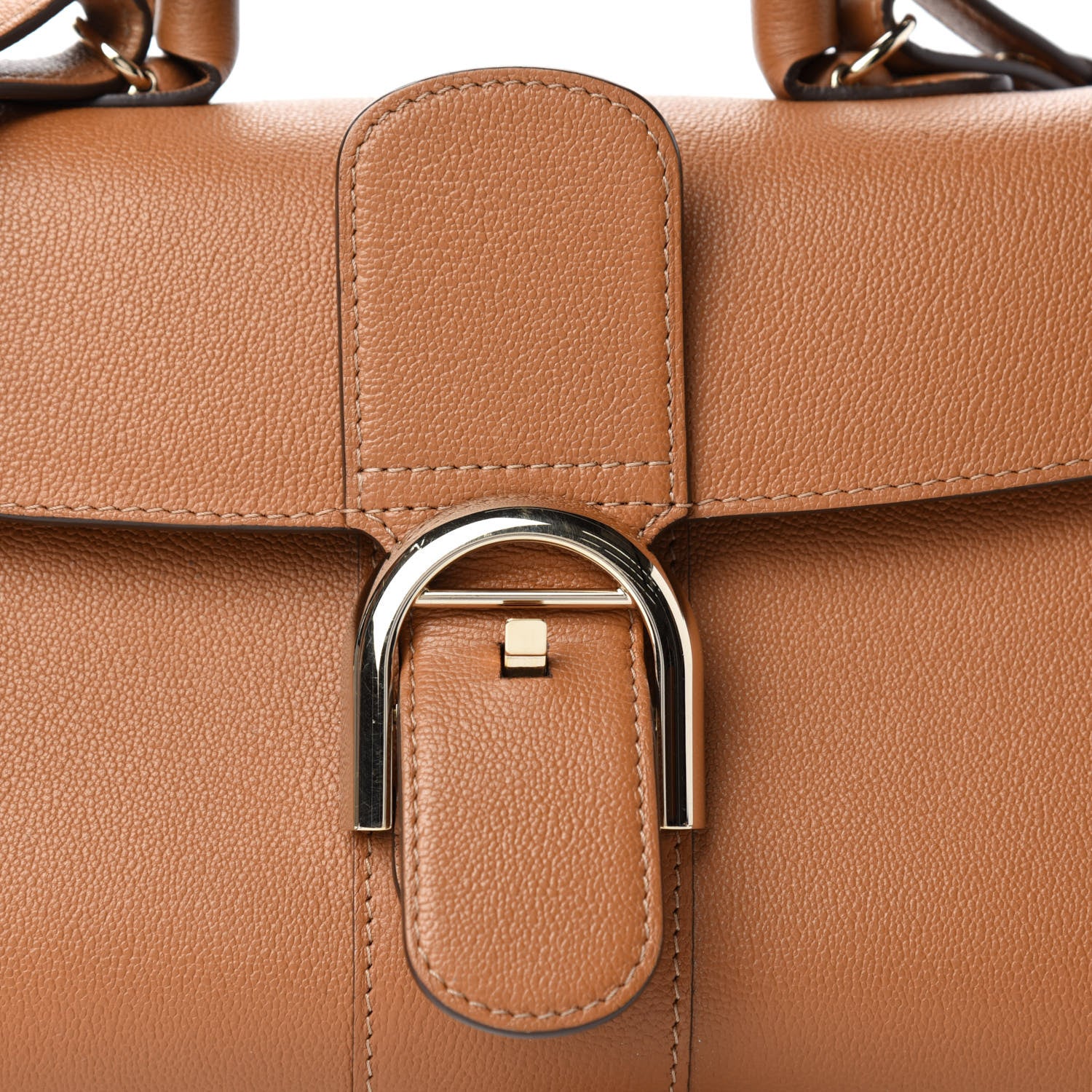 Delvaux Calfskin Mini Brillant East West Satchel Natural 12 of 12